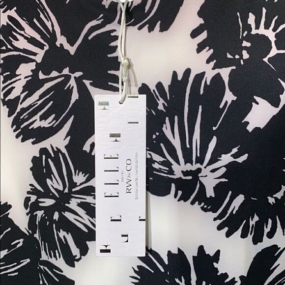 NWT Elle by RW & Co Black & White Sheath Dress - Picture 6 of 9